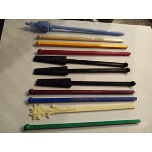 11 Chicago Swizzle Sticks Drink Stirrers Morrison Stevens Oyster House Hancock
